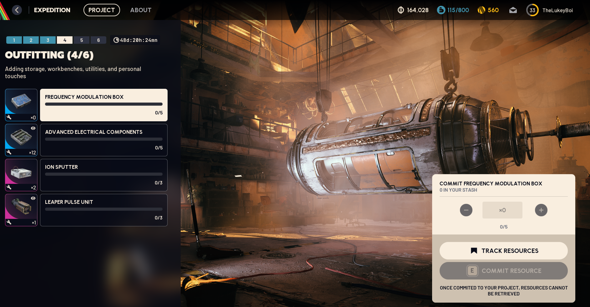Speranza — expedition screenshot
