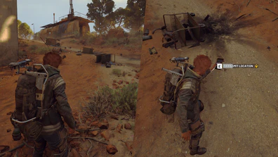 Transmitting location at scout remains