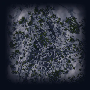 Blank map of Buried City