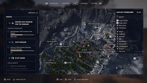 In-game map