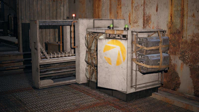 Example of a standard Field Depot Pneumatic Delivery System inside of a Field Depot.