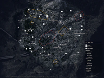 Surface overview of The Blue Gate