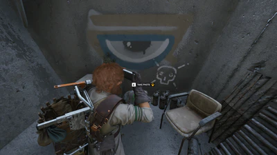 Taking a photo of Bilguun's eye glyph