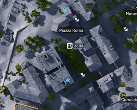 Researcher's Flat on the map in the Convinio Apartments.