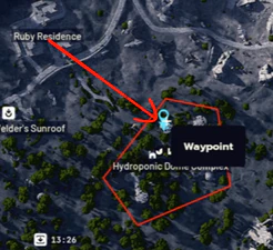 Location of the building with the data