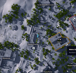 Location of one of the Kiosks just north of Marano Station