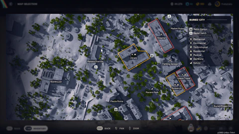 Market correction map