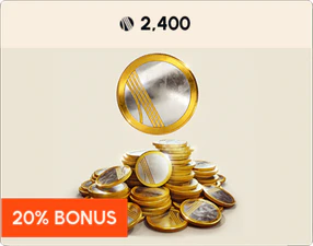 Purchase 2400 Raider Tokens. 20% Bonus