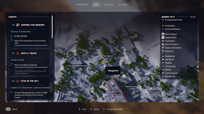 Industrial espionage map