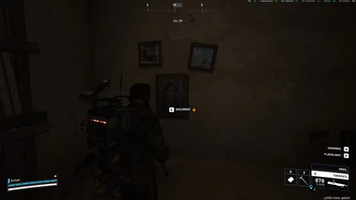 the first item is a picture frame on the wall