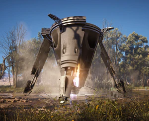 ARC Turbine landing in a marsh