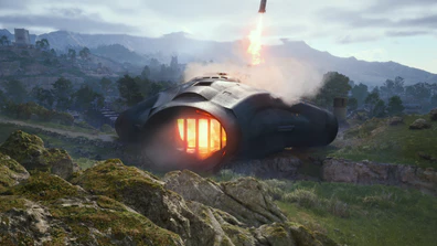 Capsule being ejected from the Harvester