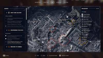 second location: Arrival Building, top floor