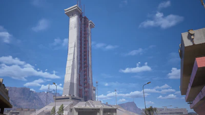 Launch Towers Exterior