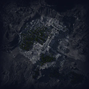 Blank map of Dam Battlegrounds